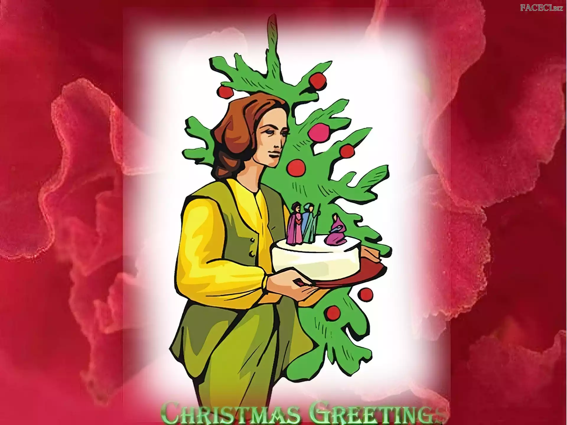 choinka, Boże Narodzenie, Mężczyzna