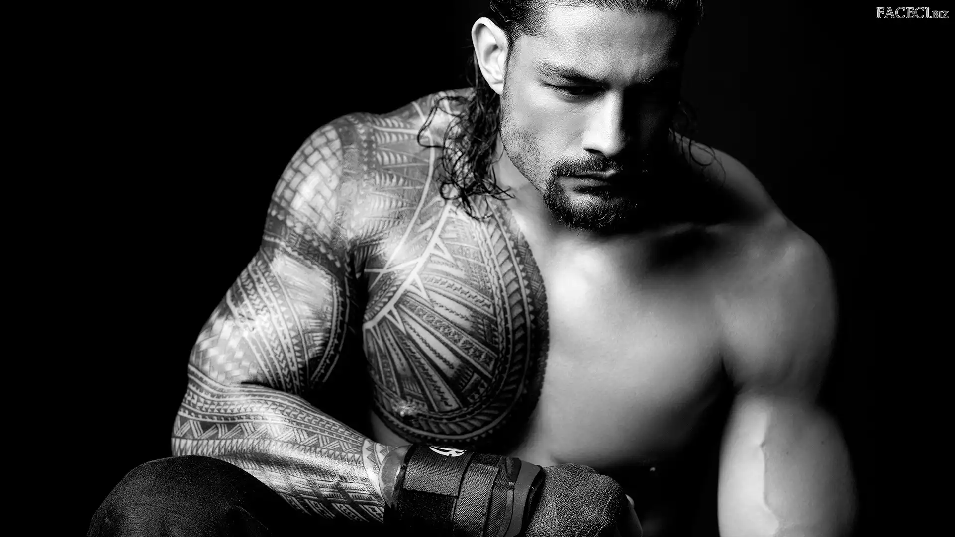 Wrestler, Mięśnie, Roman Reigns, Tatuaż